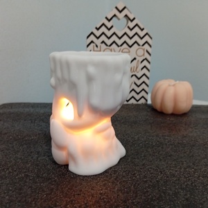 White Little Candle � hangulatos gyertyácska mécses, lámpa, apróság-, édesség-, ékszertartó - otthon & életmód - gyertya, illat, aroma - mécses és mécsestartó - Meska.hu