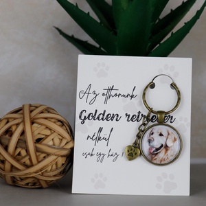 Kutyás kulcstartó - Golden retriever - táska & tok - kulcstartó & táskadísz - kulcstartó - Meska.hu