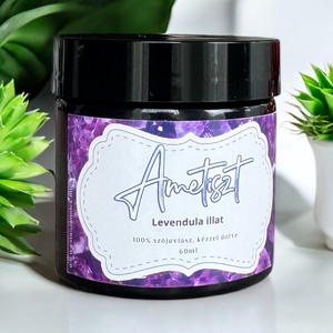 Ametiszt illatgyertya - Levendula - otthon & életmód - gyertya, illat, aroma - gyertya - Meska.hu
