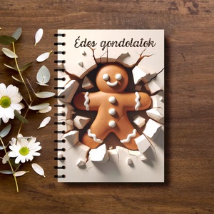 Egyedi füzet - Mézeskalács, Otthon & Életmód, Papír, írószer, Jegyzetfüzet & Napló, Mindenmás, MESKA