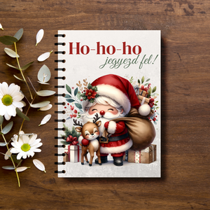 Egyedi füzet - Télapó, Otthon & Életmód, Papír, írószer, Jegyzetfüzet & Napló, Mindenmás, MESKA