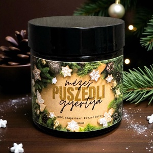 Illatgyertya - Mézes puszedli, Karácsony, Karácsonyi lakásdekoráció, Karácsonyi illatgyertya, mécses, Gyertya-, mécseskészítés, MESKA