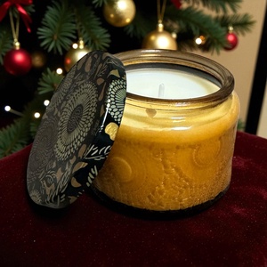 Illatgyertya - Mikulás péksége, Karácsony, Karácsonyi lakásdekoráció, Karácsonyi illatgyertya, mécses, Gyertya-, mécseskészítés, MESKA