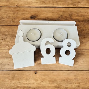 Születésnapi mécsestartó � bármilyen számmal kérhető - otthon & életmód - gyertya, illat, aroma - mécses és mécsestartó - Meska.hu