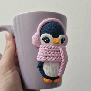 Pingvin bögre - otthon & életmód - konyhafelszerelés, tálalás - tálalás - bögre & csésze - Meska.hu