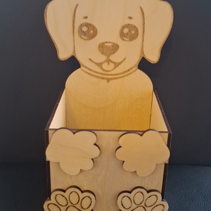 Festhető kutya cerutatartó - otthon & életmód - papír, írószer - tolltartó & ceruzatekercs - Meska.hu