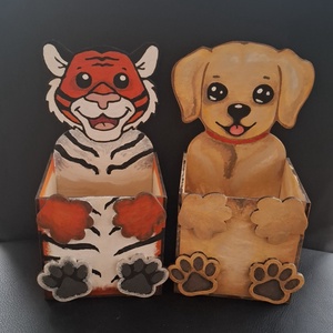 Festhető kutya cerutatartó - otthon & életmód - papír, írószer - tolltartó & ceruzatekercs - Meska.hu