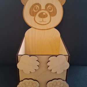 Festhető panda ceruzatarto, Otthon & Életmód, Papír, írószer, Tolltartó & Ceruzatekercs, Famegmunkálás, MESKA