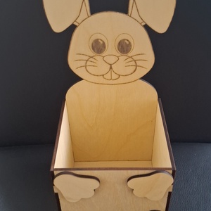 Festhető nyuszi ceruzatartó - Meska.hu