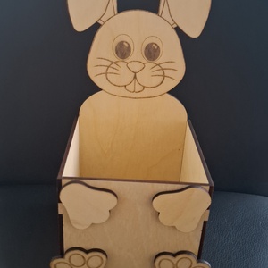 Festhető nyuszi ceruzatartó - otthon & életmód - papír, írószer - tolltartó & ceruzatekercs - Meska.hu