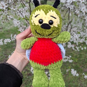 Zöld légy bogár - játék & sport - plüssállat & játékfigura - más figura - Meska.hu