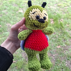 Zöld légy bogár - játék & sport - plüssállat & játékfigura - más figura - Meska.hu