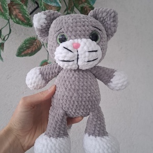 Cica, Játék & Sport, Plüssállat & Játékfigura, Cica, Horgolás, MESKA