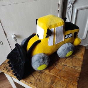 JCB homlokrakodó plüss járgány, Játék & Sport, Plüssállat & Játékfigura, Robot & Gép, Varrás, MESKA