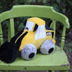 JCB homlokrakodó plüss járgány, Játék & Sport, Plüssállat & Játékfigura, Robot & Gép, Varrás, MESKA