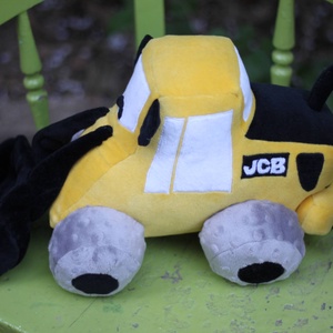 JCB homlokrakodó plüss járgány - játék & sport - plüssállat & játékfigura - robot & gép - Meska.hu
