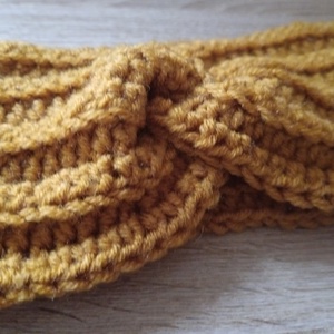 Horgolt fejpánt - ruha & divat - sál, sapka, kendő - fejpánt - Meska.hu