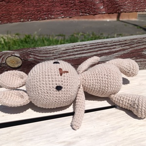 Horgolt nyuszi   - játék & sport - plüssállat & játékfigura - nyuszi - Meska.hu