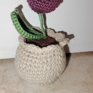 Horgolt tulipán  - otthon & életmód - dekoráció - Meska.hu