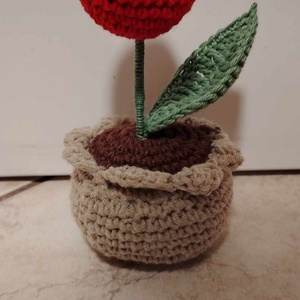 Horgolt tulipán  - otthon & életmód - dekoráció - Meska.hu