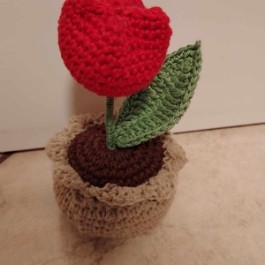 Horgolt tulipán  - otthon & életmód - dekoráció - Meska.hu