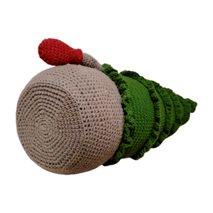 Horgolt fenyőfa manó - karácsony - karácsonyi lakásdekoráció - karácsonyfa, grincsfa - Meska.hu