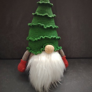 Horgolt fenyőfa manó - Meska.hu