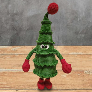 Horgolt fenyőfa manó - Meska.hu