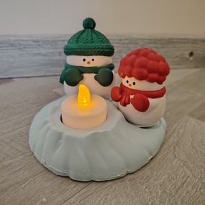 Hóemberes mécsestartó  - Meska.hu