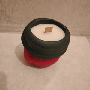 Mikulásos gyertya - karácsony - karácsonyi lakásdekoráció - karácsonyi illatgyertya, mécses - Meska.hu