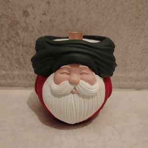 Mikulásos gyertya, Karácsony, Karácsonyi lakásdekoráció, Karácsonyi illatgyertya, mécses, Gipszöntés, Gyertya-, mécseskészítés, MESKA