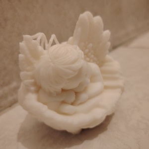 Angyalka gyertya - karácsony - karácsonyi lakásdekoráció - karácsonyi illatgyertya, mécses - Meska.hu