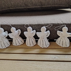 5 db horgolt angyalka  - Meska.hu