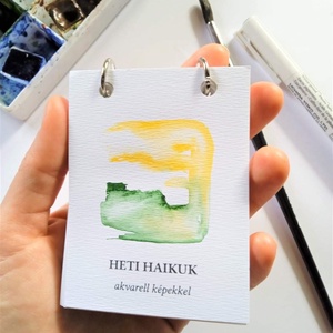 Haikus 52 oldalas naptárka (kézzel festett, nem nyomat) - otthon & lakás - dekoráció - asztal és polc dekoráció - asztaldísz - Meska.hu