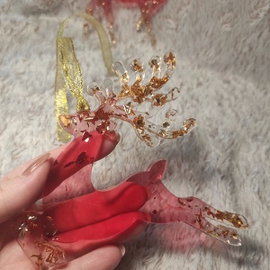 Piros arany karácsonyi szett - karácsony - karácsonyi lakásdekoráció - ünnepi asztaldekoráció - Meska.hu