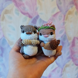 Szerelmes mókus pár - játék & sport - plüssállat & játékfigura - más figura - Meska.hu
