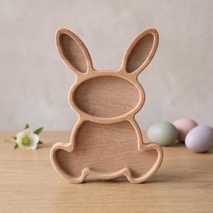 Húsvéti Nyuszika, Ünnepi díszek, dekorációk, Húsvéti díszek és dekorációk, Húsvéti tálalás, Famegmunkálás, MESKA