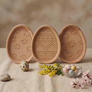 Húsvéti Tojás Trió, Ünnepi díszek, dekorációk, Húsvéti díszek és dekorációk, Húsvéti asztaldíszek, Famegmunkálás, MESKA