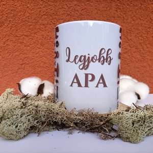 Feliratos bögre - Legjobb Apa - Meska.hu