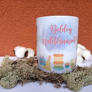 Tacskós bögre - szülinapos  - otthon & életmód - konyhafelszerelés, tálalás - tálalás - bögre & csésze - Meska.hu