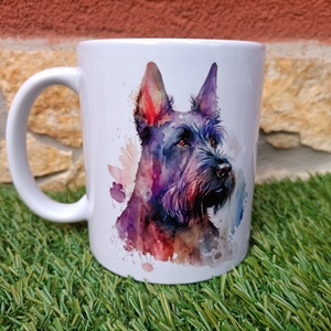 Kutyás bögre - Schnauzer , Otthon & Életmód, Konyhafelszerelés, tálalás, Tálalás, Bögre & Csésze, Decoupage, transzfer és szalvétatechnika, MESKA
