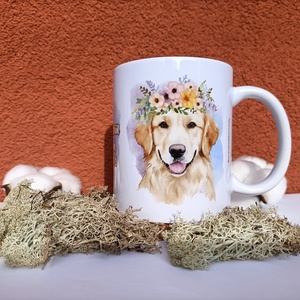 Kutyás bögre - Golden retriever idézettel  - otthon & életmód - konyhafelszerelés, tálalás - tálalás - bögre & csésze - Meska.hu