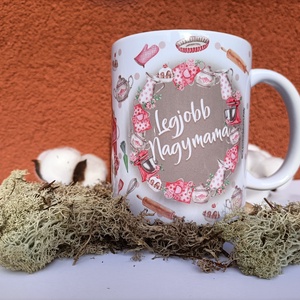 Feliratos bögre - Legjobb Nagymama - otthon & életmód - konyhafelszerelés, tálalás - tálalás - bögre & csésze - Meska.hu