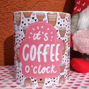 Mintás bögre - Coffee - otthon & életmód - konyhafelszerelés, tálalás - tálalás - bögre & csésze - Meska.hu