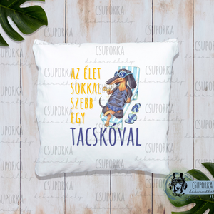 Párnahuzat tacsis - nyár, Otthon & Életmód, Lakástextil, Párna & Párnahuzat, Fotó, grafika, rajz, illusztráció, Decoupage, transzfer és szalvétatechnika, MESKA
