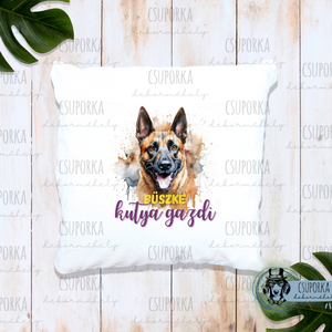 Párnahuzat kutyás - malinois, Otthon & Életmód, Lakástextil, Párna & Párnahuzat, Fotó, grafika, rajz, illusztráció, Decoupage, transzfer és szalvétatechnika, MESKA