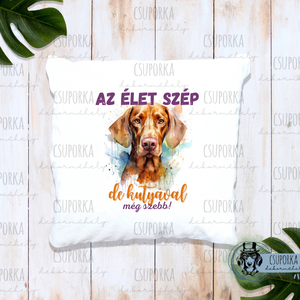 Párnahuzat kutyás - vizsla, Otthon & Életmód, Lakástextil, Párna & Párnahuzat, Fotó, grafika, rajz, illusztráció, Decoupage, transzfer és szalvétatechnika, MESKA
