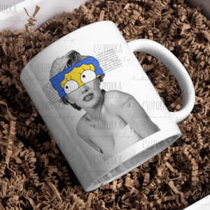 Retro bögre - Marylin Marge - Meska.hu