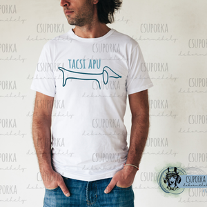 Tacsis unisex póló - tacsi apu 1, Ruha & Divat, Férfi ruha, Póló, , MESKA