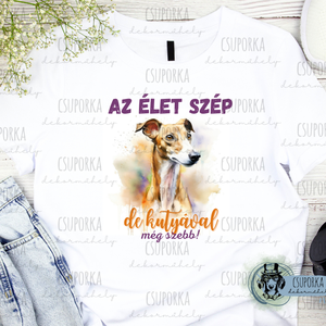 Kutyás unisex póló - agár 2, Ruha & Divat, Női ruha, Póló, felső, , MESKA